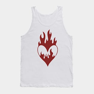 Flaming Heart Tank Top